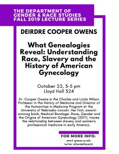 Deirdre Cooper Owens Lecture Flyer
